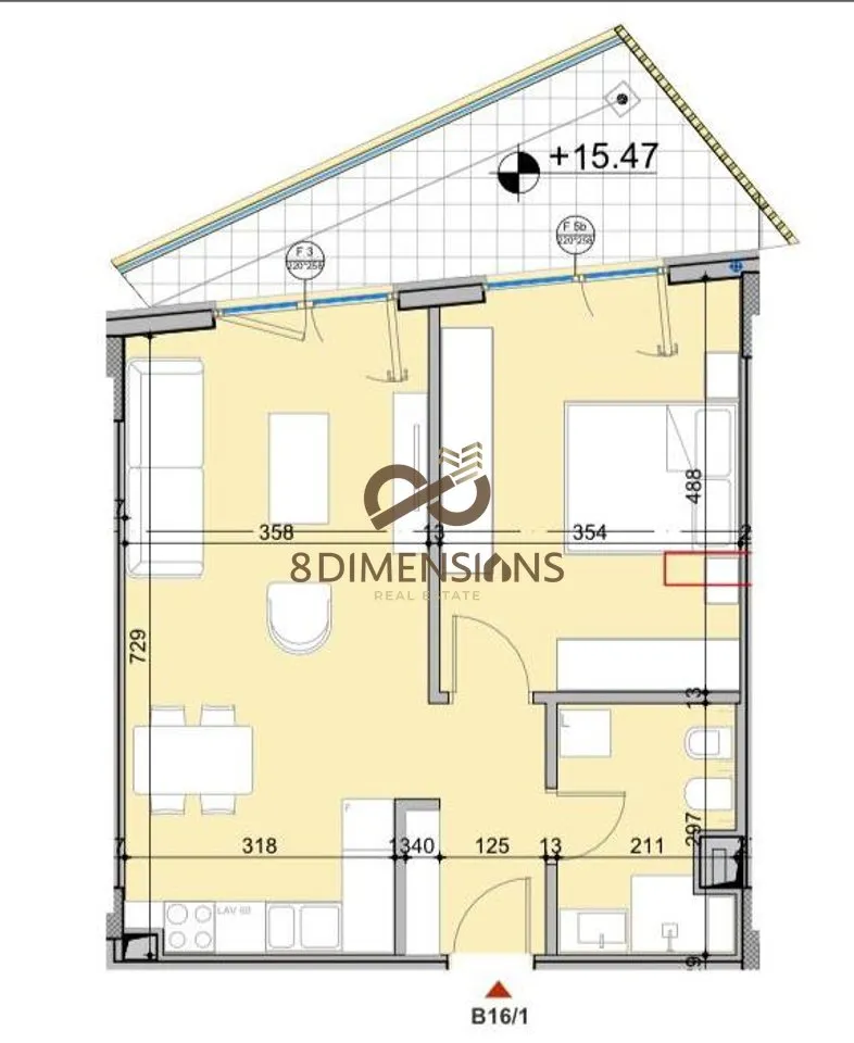Apartament në shitje në Liqeni i Thatë, Tiranë, 93 m². Foto 1 nga 1