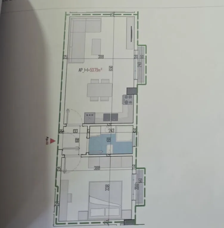 Appartamento 1+1 in vendita a Kamëz Qendër, Kamza, 62 m². Foto 1 di 1