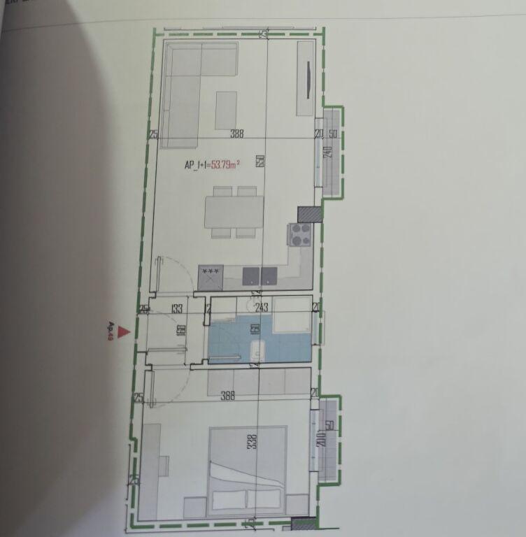 Appartamento 1+1 in vendita a Bulevardi Blu, Kamza, 62 m²