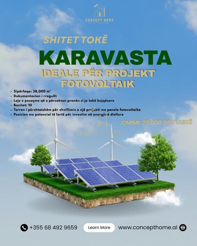 Terreno in vendita a Laguna e Karavastase, Lushnja, 38.000 m²