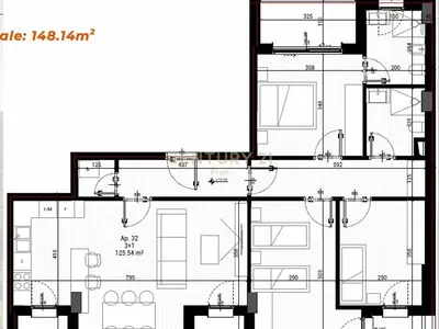 Apartament 3+1 në shitje në Mjull Bathore, Tiranë, 148 m². Foto 2 nga 2