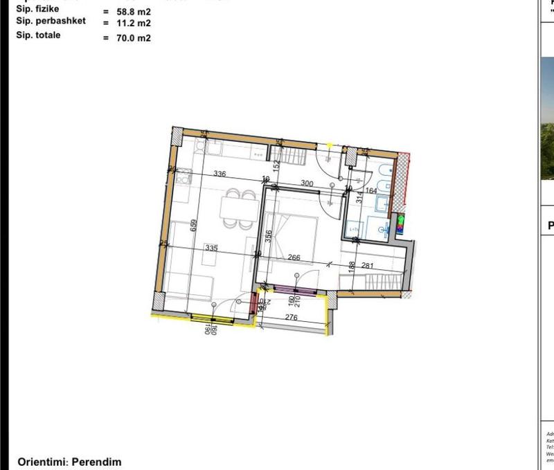 Apartament 1+1 në shitje në Aluna Complex, Kamëz, 70 m². Foto 3 nga 3