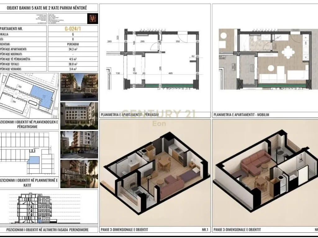 Studio for sale in Mali i Robit, Golem, 42 m². Photo 1 of 8