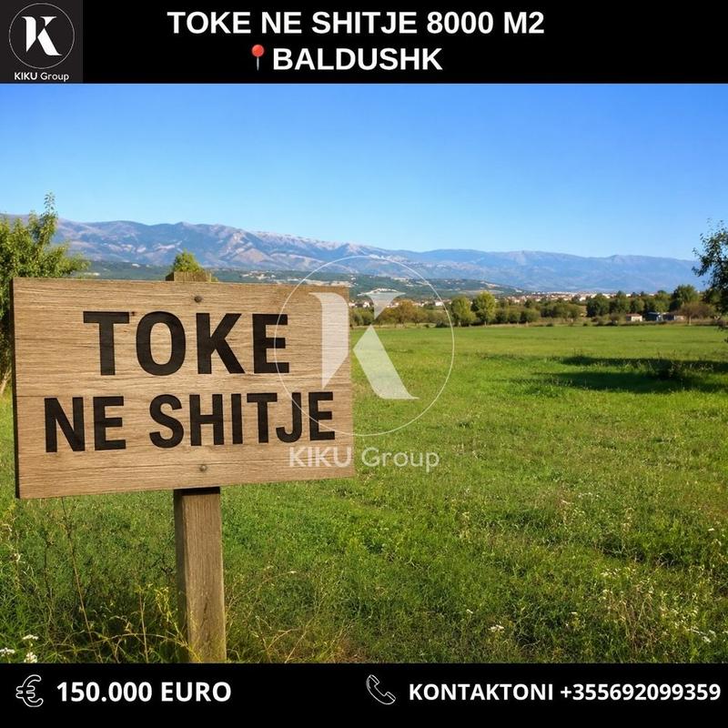 Terreno in vendita a Baldushk, Tirana, 8.000 m²