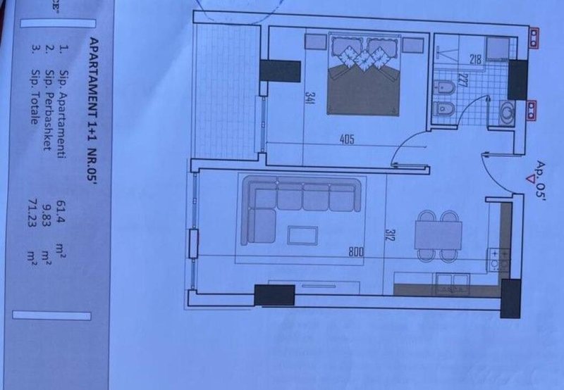 Appartamento 1+1 in vendita a Monark Residence, Kamza, 75 m²