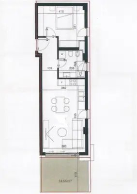 Apartament 1+1 në shitje në Palase, Vlorë, 88 m². Foto 3 nga 3
