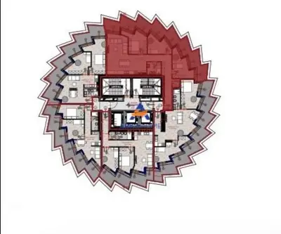 Apartament 1+1 në shitje në Casa Italia, Tiranë, 71 m². Foto 3 nga 3