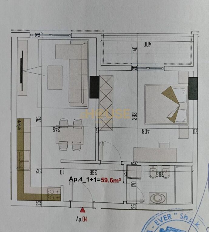 Appartamento 1+1 in vendita a Paskuqan, Kamza, 69 m². Foto 3 di 3