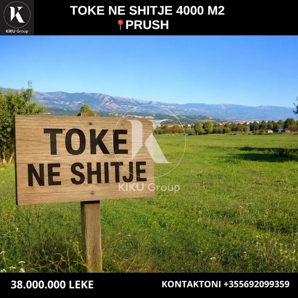 Tokë në shitje në Prush, Tiranë, 4 000 m². Foto 1 nga 1