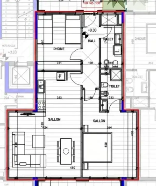 Apartment 2+1 for sale in Liqeni i Farkes, Tirana, 103 m². Photo 2 of 2