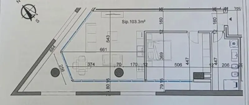 Appartamento 1+1 in vendita a Rruga Xhanfize Keko, Tirana, 115 m²