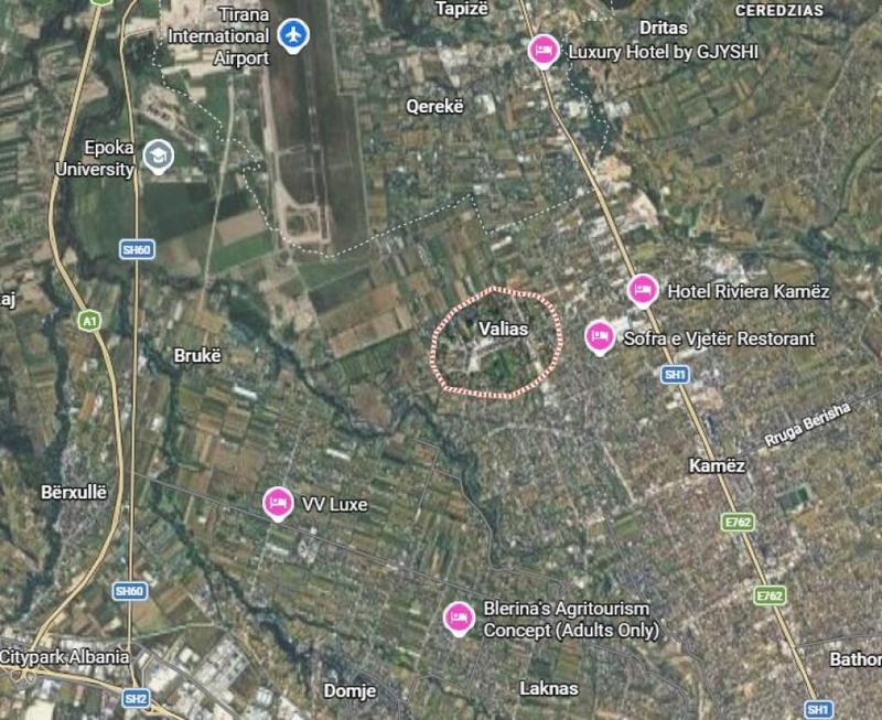 Land for sale in Valias, Kamëz, 7,160 m²