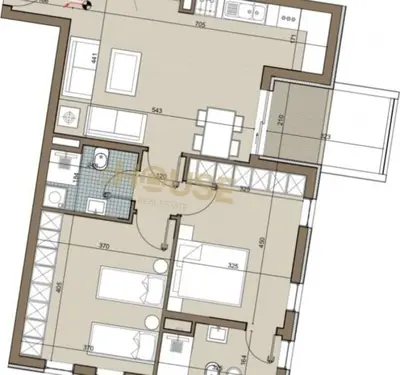 Apartament 2+1 në shitje në Bulevardi Nënë Tereza, Kamëz, 104 m². Foto 2 nga 3