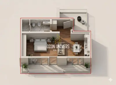 Studio for sale in Orikum, Vlorë, 58 m². Photo 2 of 2