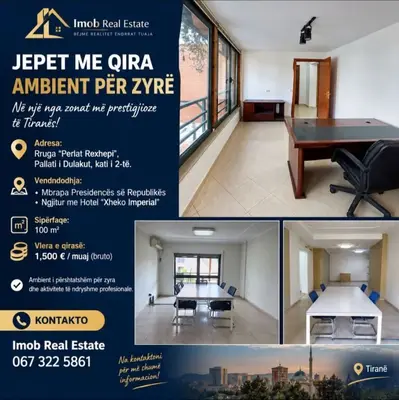 Ufficio in affitto a Rruga Perlat Rexhepi, Tirana, 100 m². Foto 1 di 6