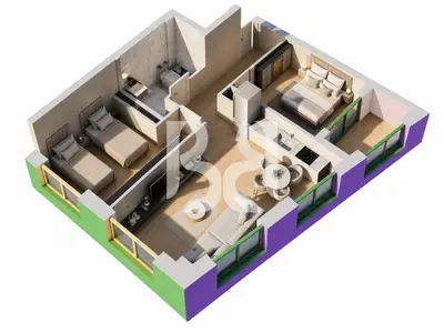 Studio for sale in Shkozë, Tirana, 79 m². Photo 3 of 3