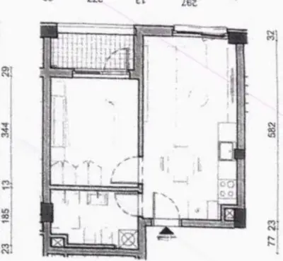Apartament 1+1 në shitje në Fresku, Tiranë, 49 m². Foto 6 nga 6