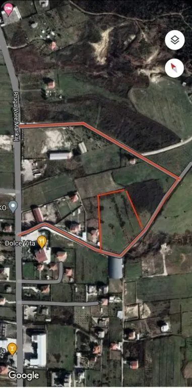 Tokë në shitje në Rruga Vore Marikaj, Vorë, 10 500 m². Foto 1 nga 1