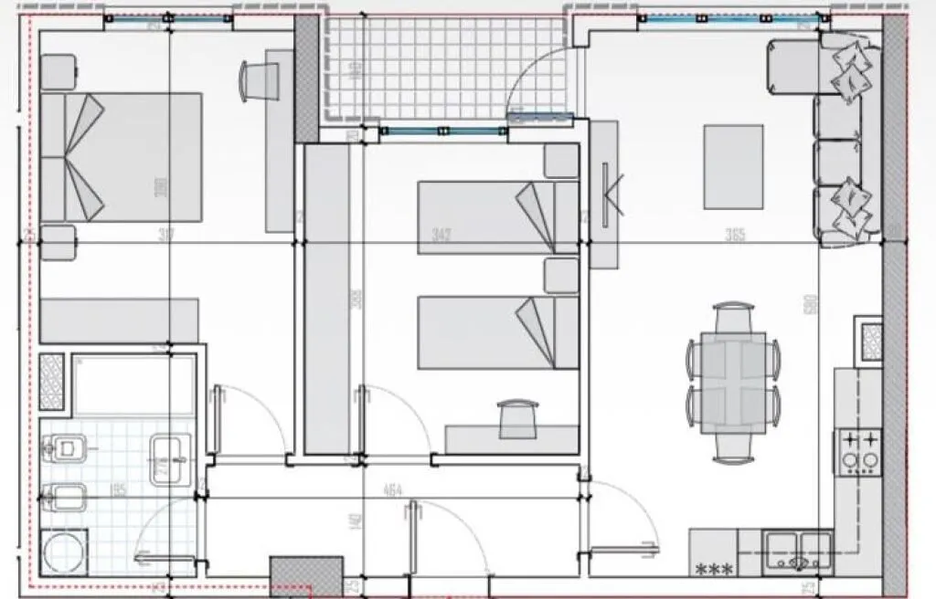 Apartament 2+1 në shitje në Univers City, Tiranë, 90 m². Foto 1 nga 11