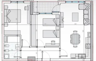 Apartament 2+1 në shitje në Univers City, Tiranë, 90 m². Foto 1 nga 11