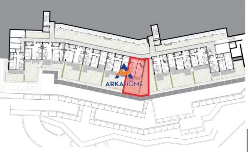 Appartamento 1+1 in vendita a Palase, Valona, 88 m²
