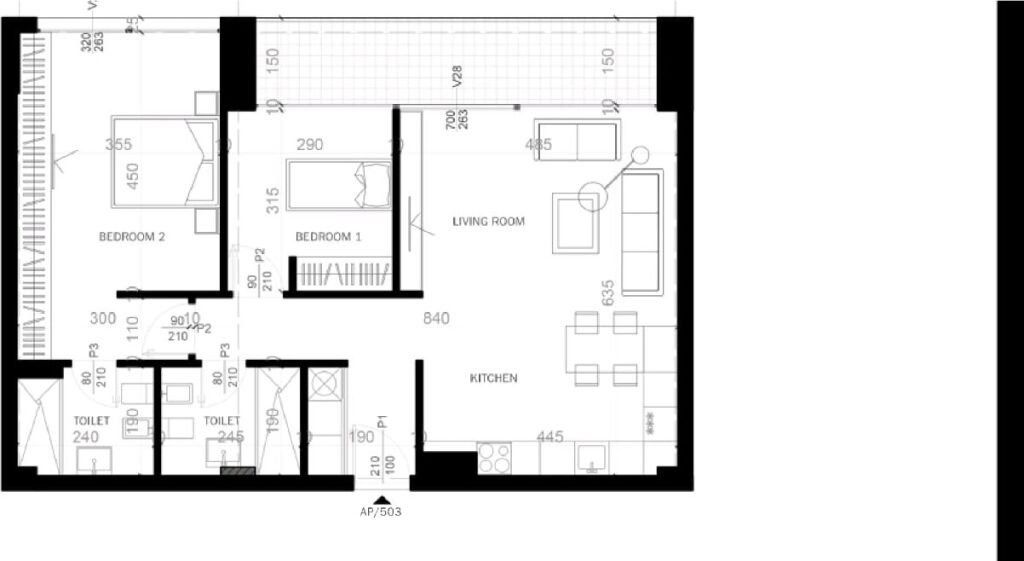 Apartment 2+1 for sale in Sauk, Tirana, 116 m². Photo 1 of 1