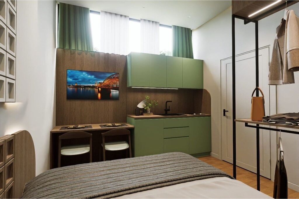 Studio for sale in Myslym Shyri, Tirana, 25 m². Photo 1 of 3