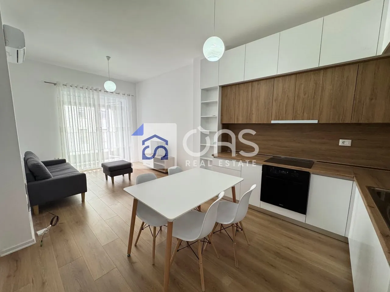 Apartament 1+1 me qera në Kompleksi Kaimi, Tiranë, 61 m². Foto 1 nga 6