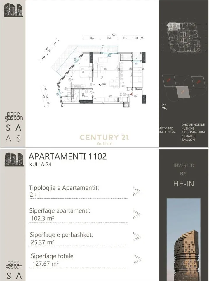 Apartament 2+1 në shitje në Ish Dogana, Tiranë, 127 m². Foto 1 nga 1