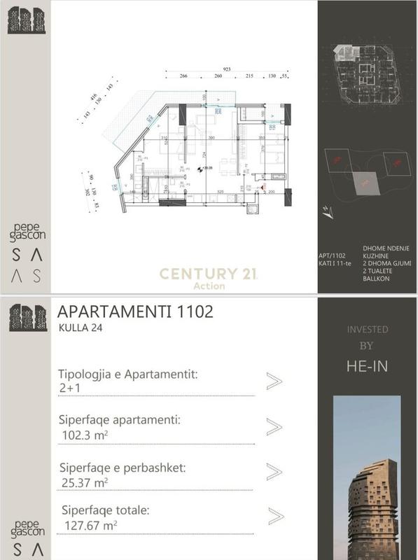 Apartament 2+1 në shitje në Ish Dogana, Tiranë, 127 m²