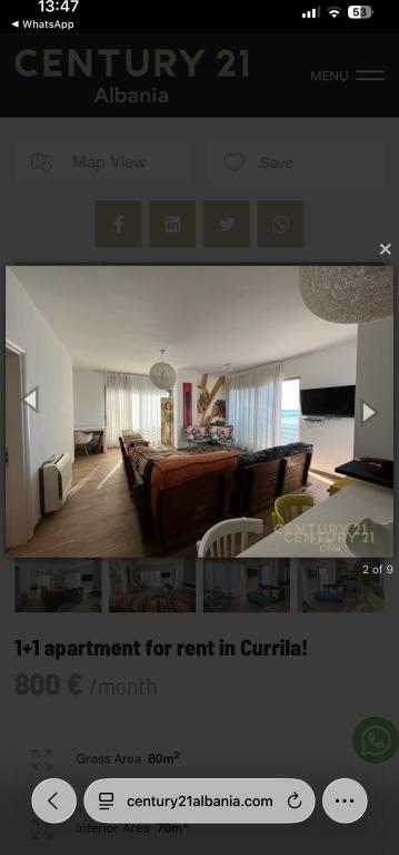 Apartament 1+1 me qera në Rruga e Currilave, Durrës, 80 m². Foto 6 nga 9