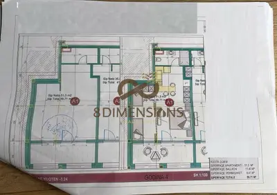 Appartamento 1+1 in vendita a Drimadhes, Valona, 71 m². Foto 9 di 9