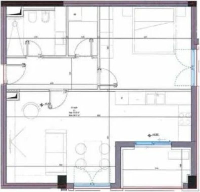 Appartamento 1+1 in vendita a Dhermi, Valona, 89 m²