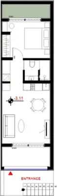 Apartament 2+1 në shitje në Borsh, Vlorë, 62 m². Foto 1 nga 3